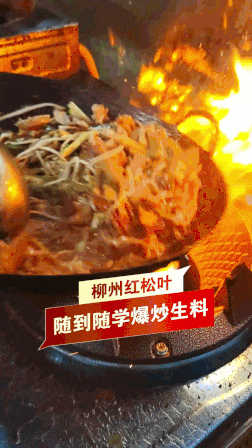 红松叶爆炒生料培训