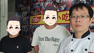 梧州的凉拌菜店老板彭先生带老表（合伙人）来学凉拌菜