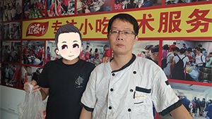 老学员推荐，柳州唐先生到红松叶学习烤鸭和柳州烫粉